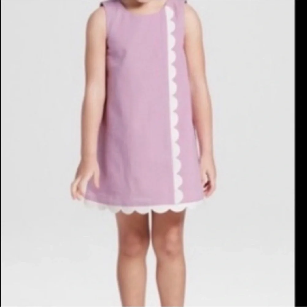 NWT Victoria Beckham for Target Toddler Dress Scalloped Purple size 4t